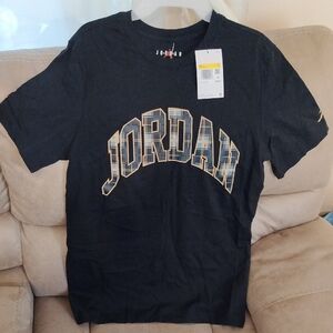 Jordan Kids Black and Gold Graphic Tee